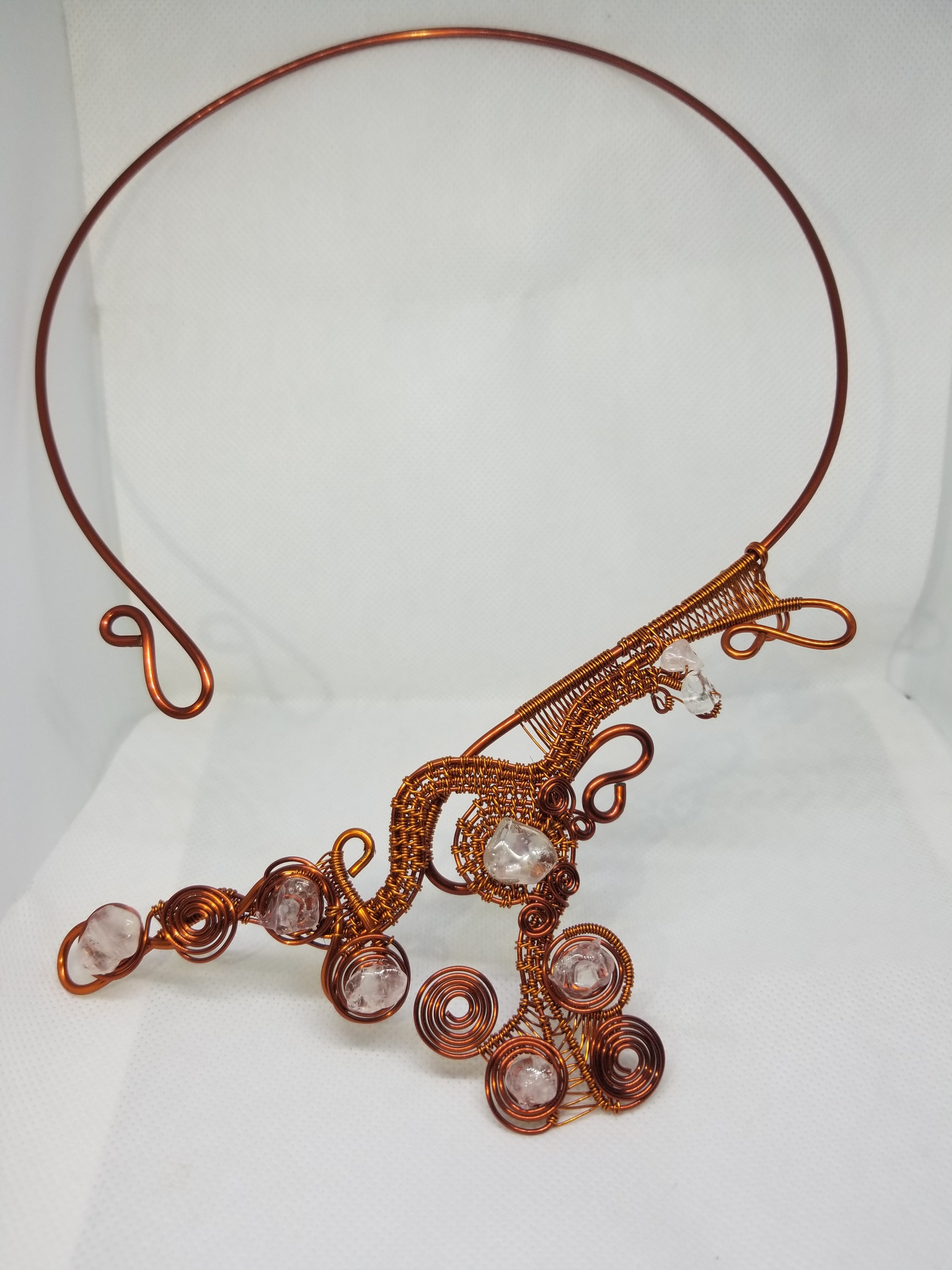 Crescent Glass Necklace