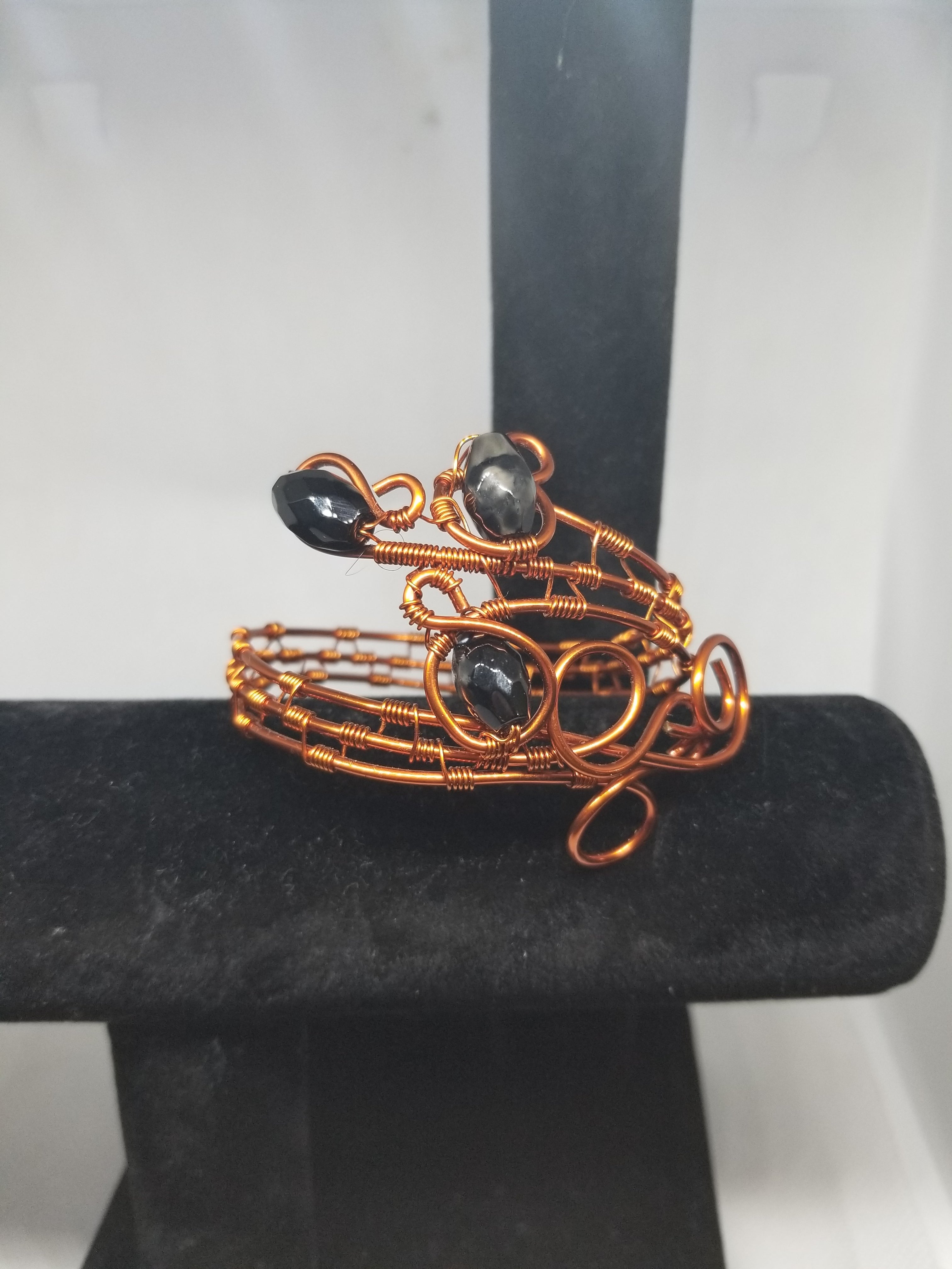Black Onyx Copper Wrap