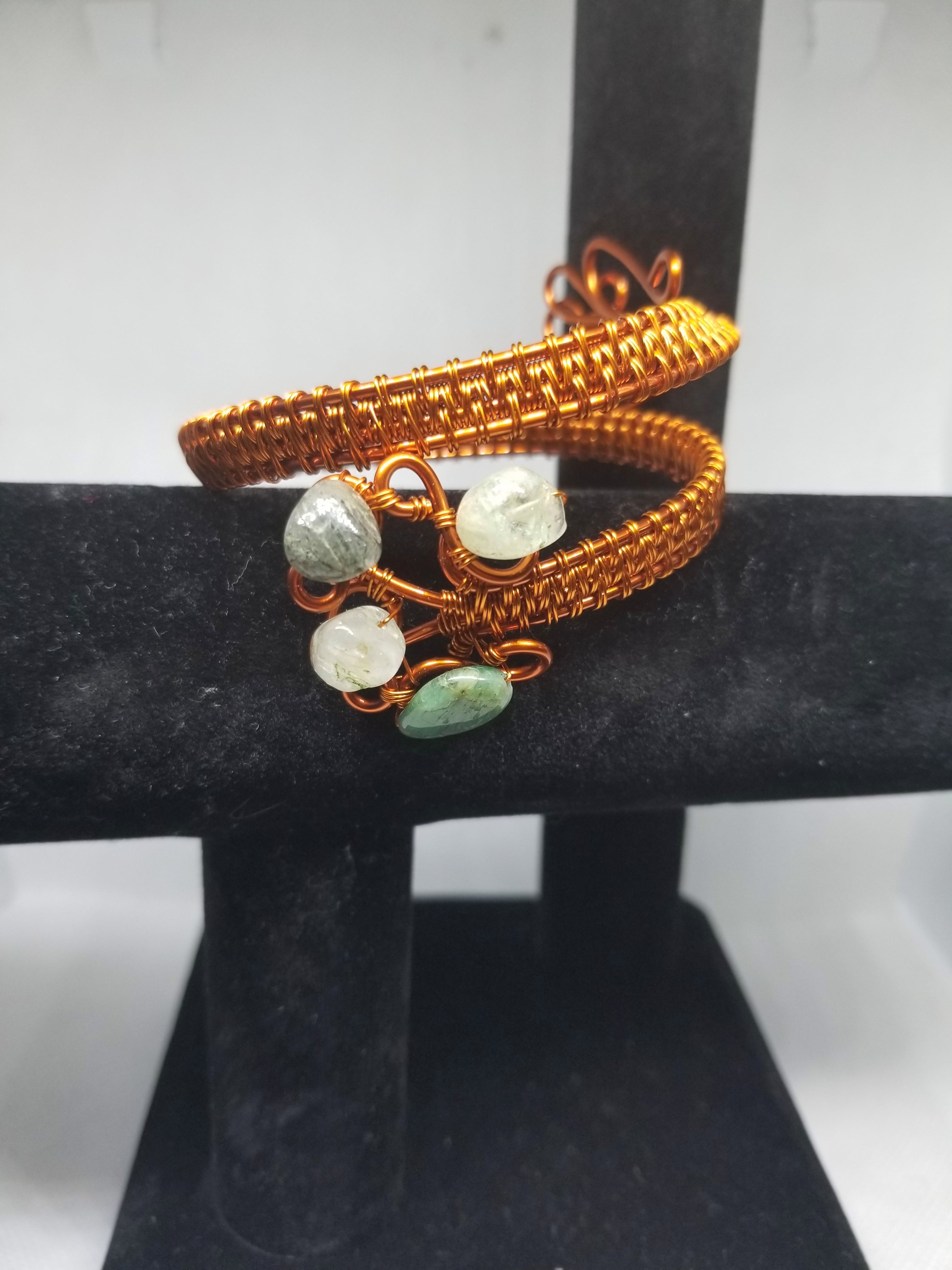 Spiral Gem Bracelet