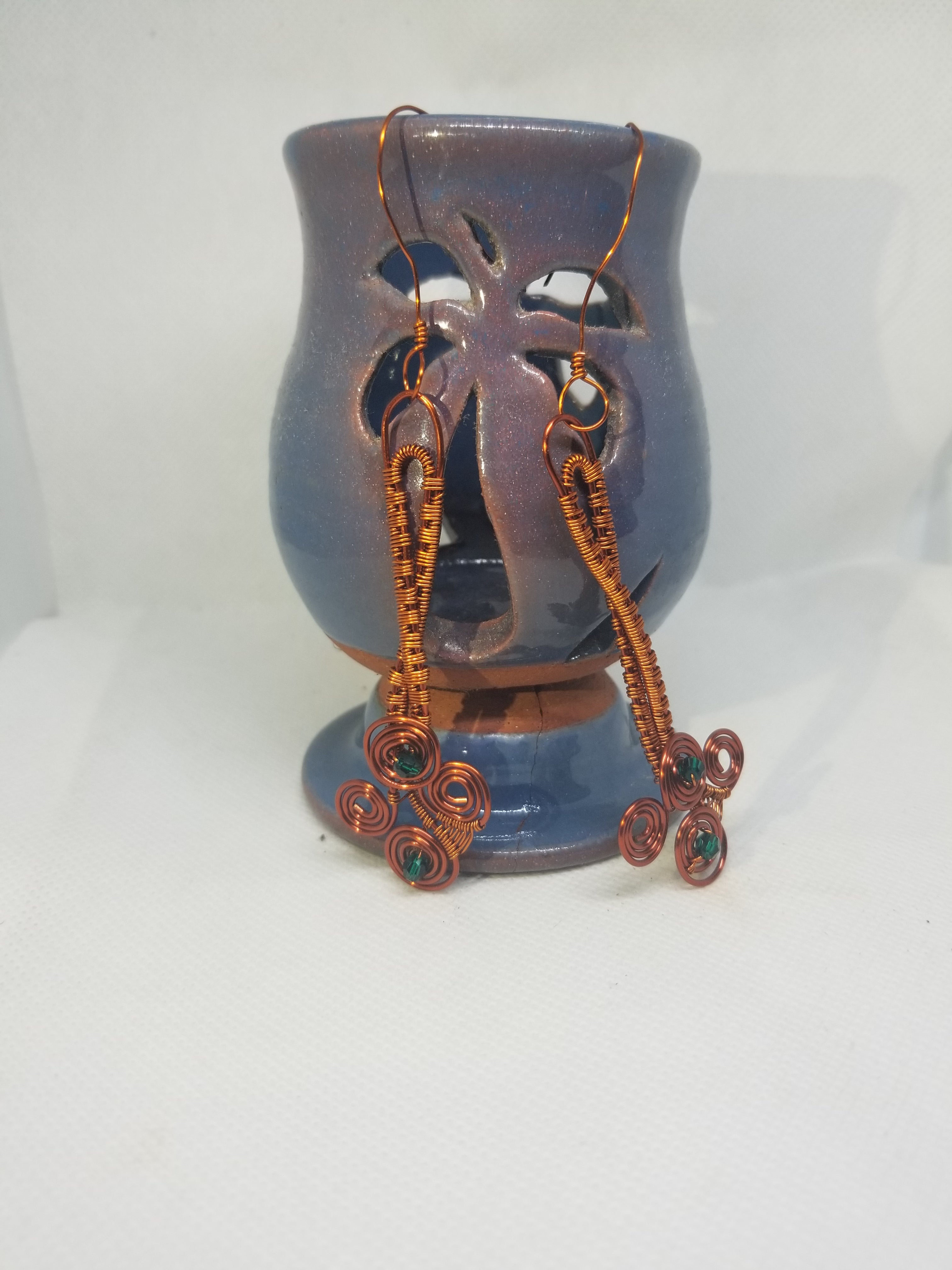 Bounded Jade Earrings